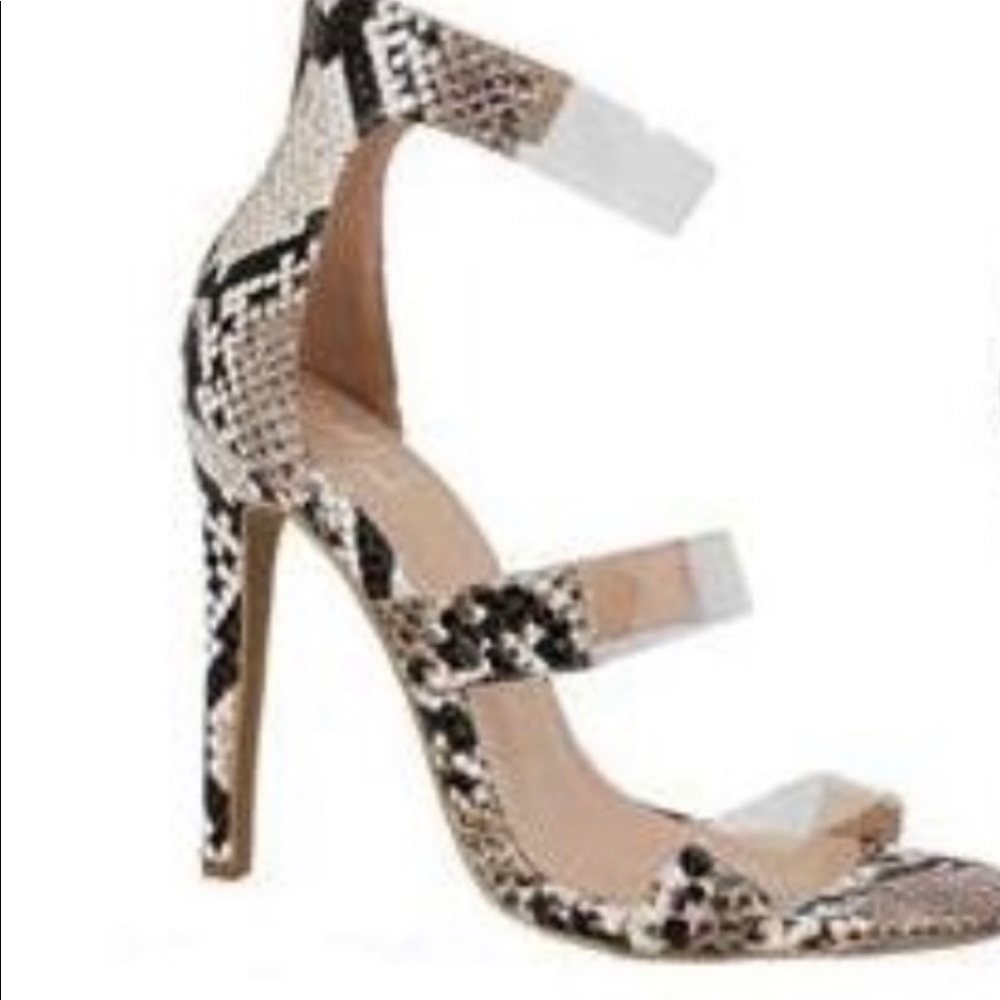 Brand new snake print heels